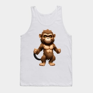 Monkey in cartoon style Tank Top